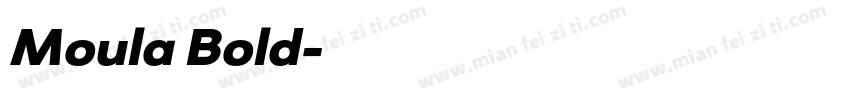 Moula Bold字体转换